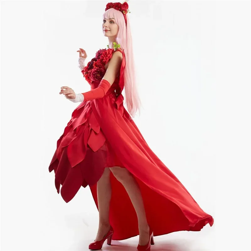 Ryuu to Sobakasu no Hime/Belle красное платье Косплей Костюм Хэллоуин маскарадный наряд