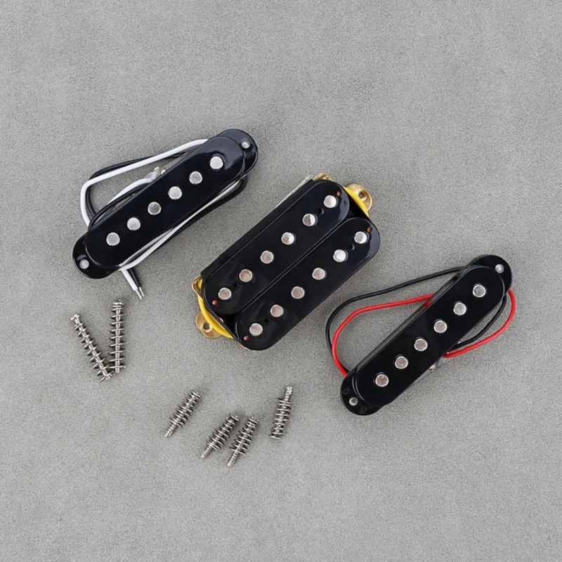 

Звукосниматель для гитары Alnico 5 Single Coil Pickup Комплект звукоснимателей для грифа/мидла/бриджа