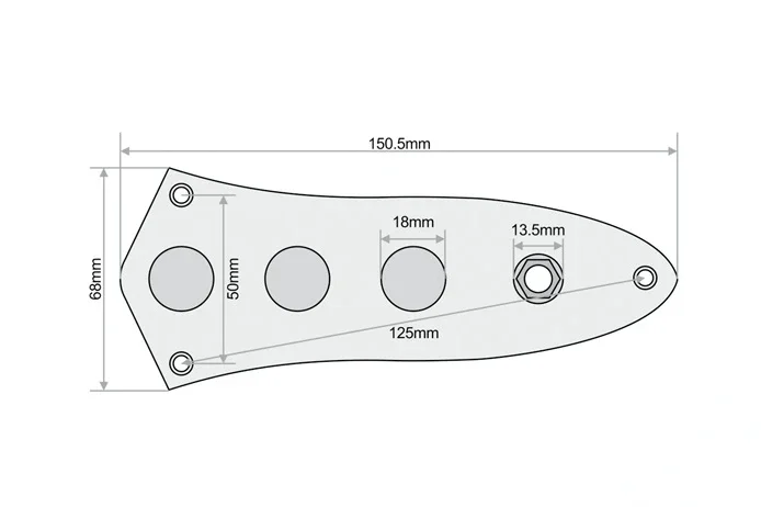 TL электрогитара монтажная плата мостовой набор металлическая пластина