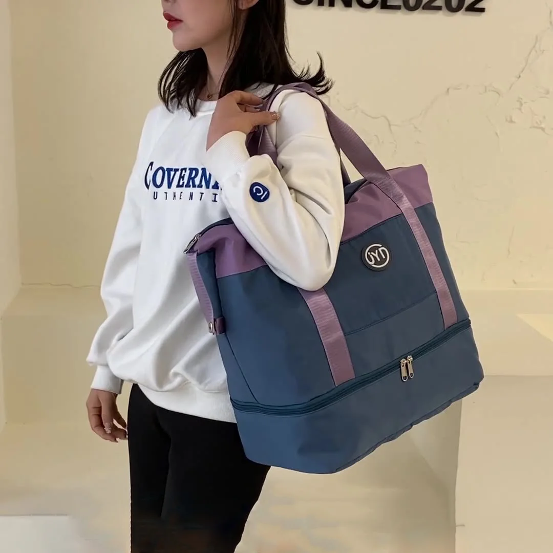 Large Capacity Thicken Travel Bags Waterproof Luggage Tote Handbag Travel Duffle Bag Gym Yoga Storage Shoulder Bag For Women Men