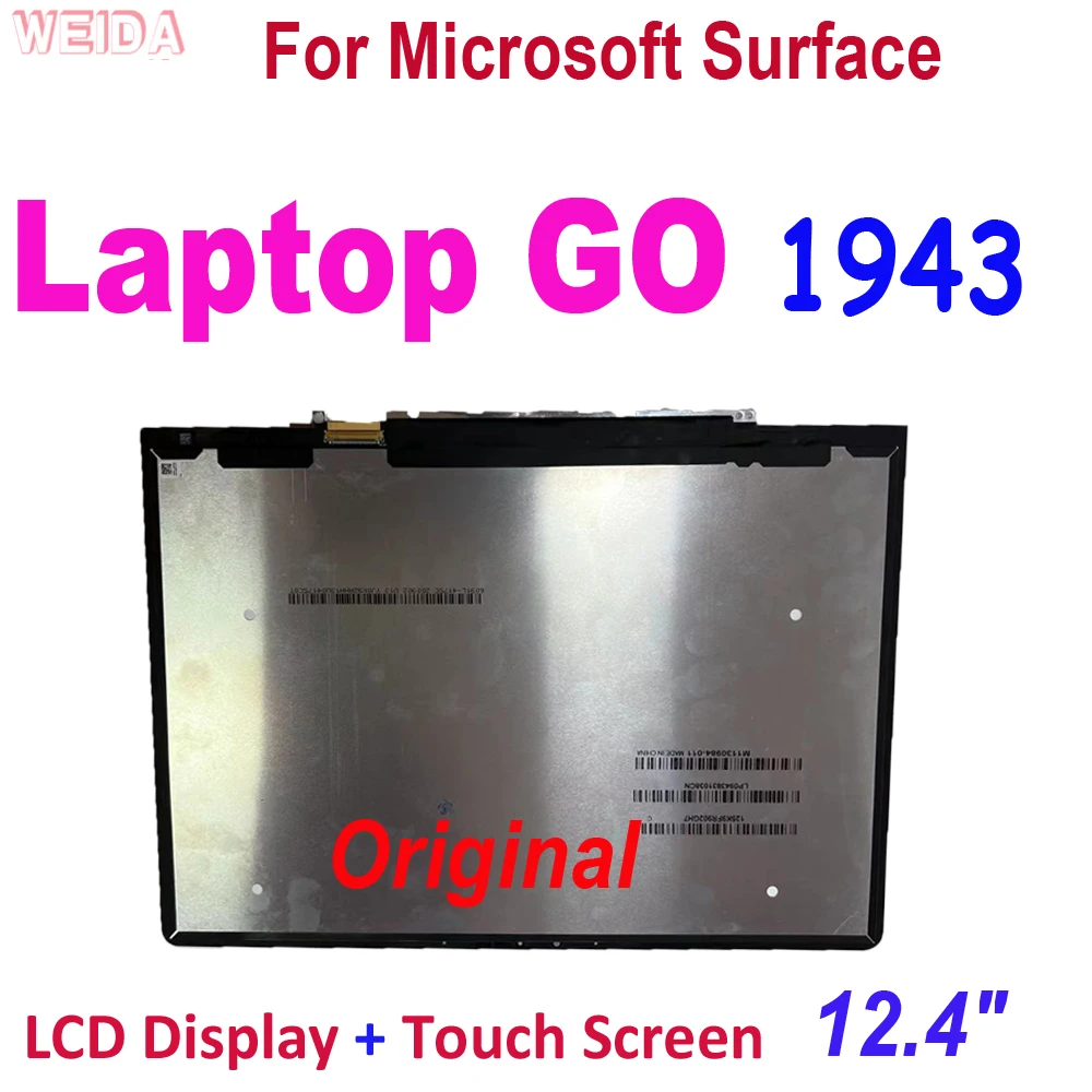 

12,4 "Оригинальный ЖК-дисплей для Microsoft Surface Laptop GO 1943, ЖК-дисплей кодирующий преобразователь сенсорного экрана в сборе для Surface Laptop GO LCD