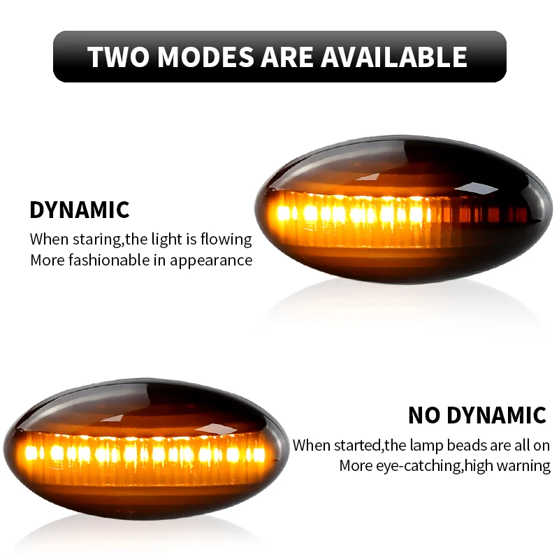 2 шт. светодиодные динамические поворотники для Citroen C1 C2 C3 C4 C5 C6 Xsara N0/N1/N2 Picasso C-Crosser