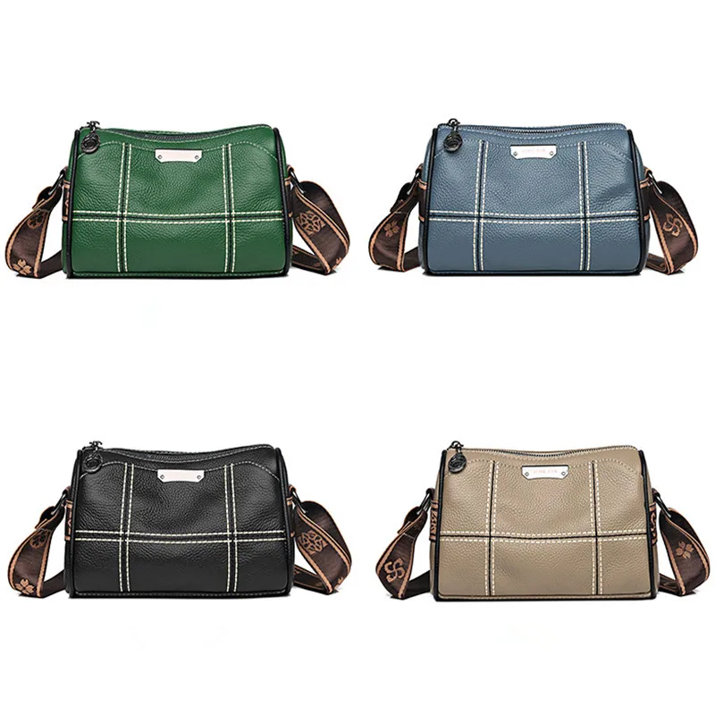 Cowhide Women's Bag 2023 Summer New Leather Soft Leather Single Bag Soft Messenger Bag Luxury Bag Women's Shoulder