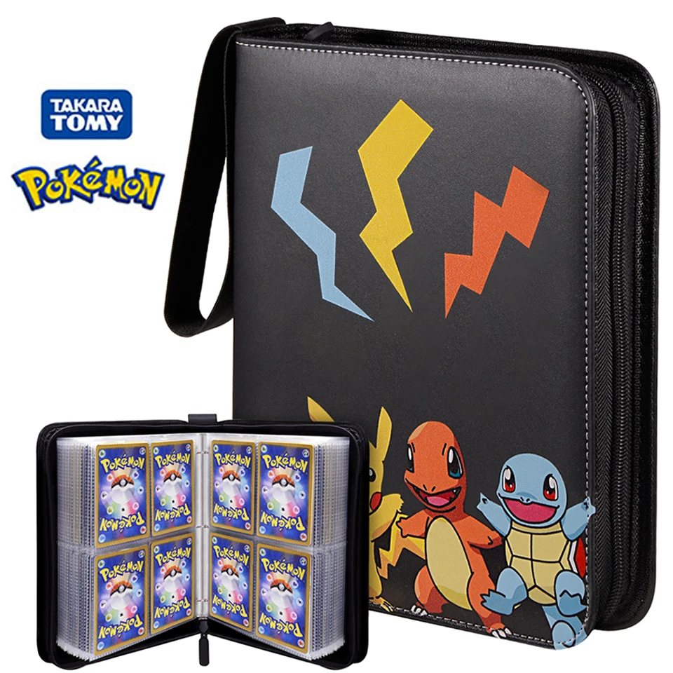 

25/50Pages Pokemon Cards 200-400pcs Holder Album Toys for Children Collection Album Book Playing Trading Card Game Pokemon