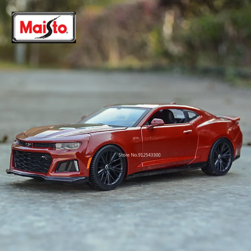 

Модель автомобиля Maisto 1:24 Chevrolet Camaro ZL1 из металлического сплава, детская игрушка Pul Lback, литой игрушечный автомобиль, коллекция игрушек, подарки для детей