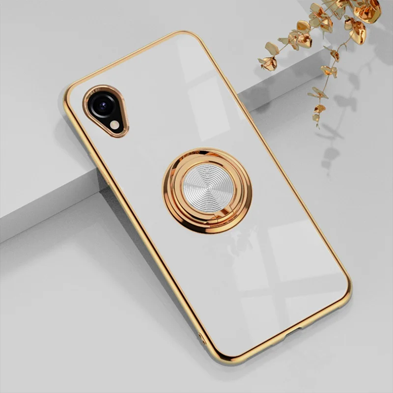 

Astronaut Holder Case For Samsung Galaxy A23 Japanese A12 A22 A53 A73 A33 A13 5G Japanese Luxury Plating Silicone Stand Cover