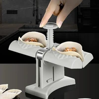 dumpling maker household double head automatic ravioli press mold making tool kitchen gadgets easy to use stable fast