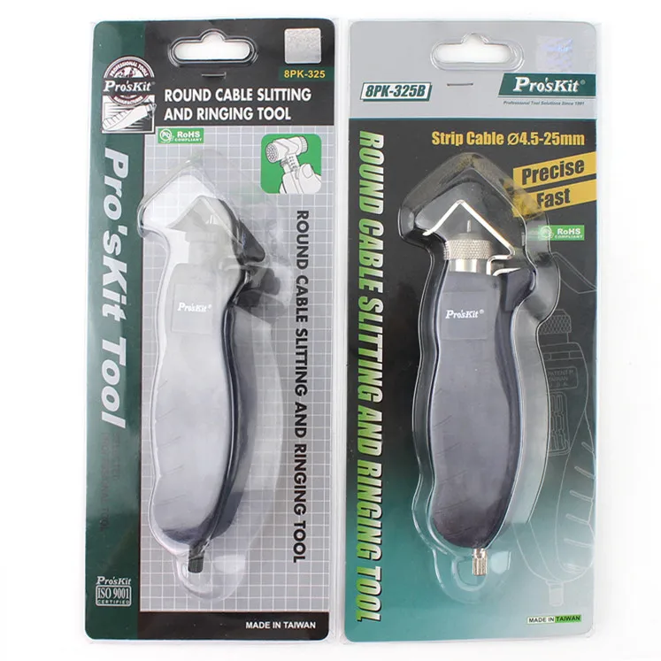 2019 Newest Pro'sKit 8PK-325 Round Cable Slitting And Ringing Tool 4.5-25mm 8PK-325B stripper cable jacket Slitter