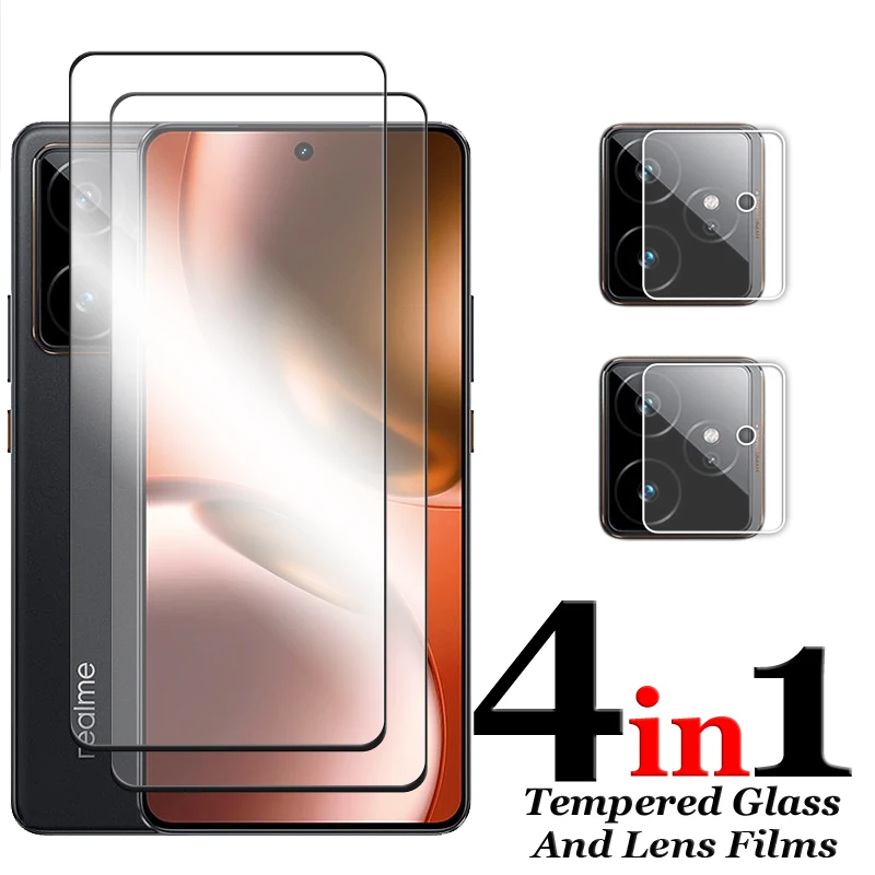 Фото Защитная пленка для экрана Realme GT7, полное стекло для Realme GT 7 7T, закаленное стекло для Realme GT 7 7T, пленка для объектива камеры №2