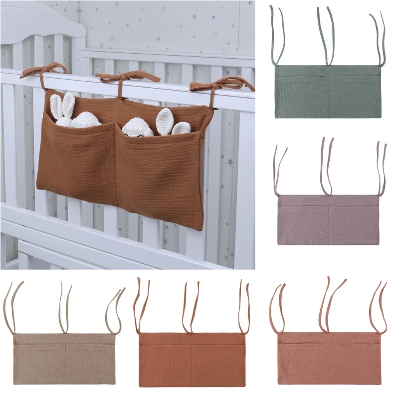 

Portable Baby Crib Storage Bag Multifunctional Newborn Bed Headboard Organizer