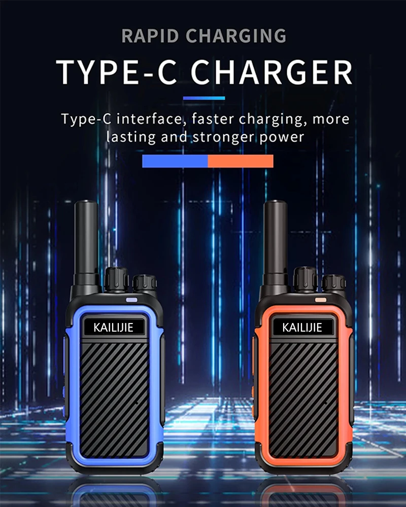 kailijie dual band walkie talkie long range ham radio two way radio powerful handheld transceiver one key copy frequency free global shipping