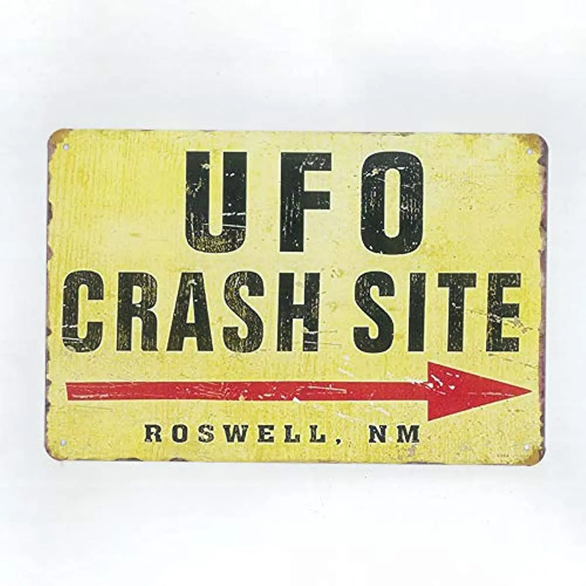 

Vintage Metal Tin Sign Garage Decor Man Cave Sign Tin Sign Vintage Retro Area UFO Waring Signs Outdoor Street Garage Metal Sign