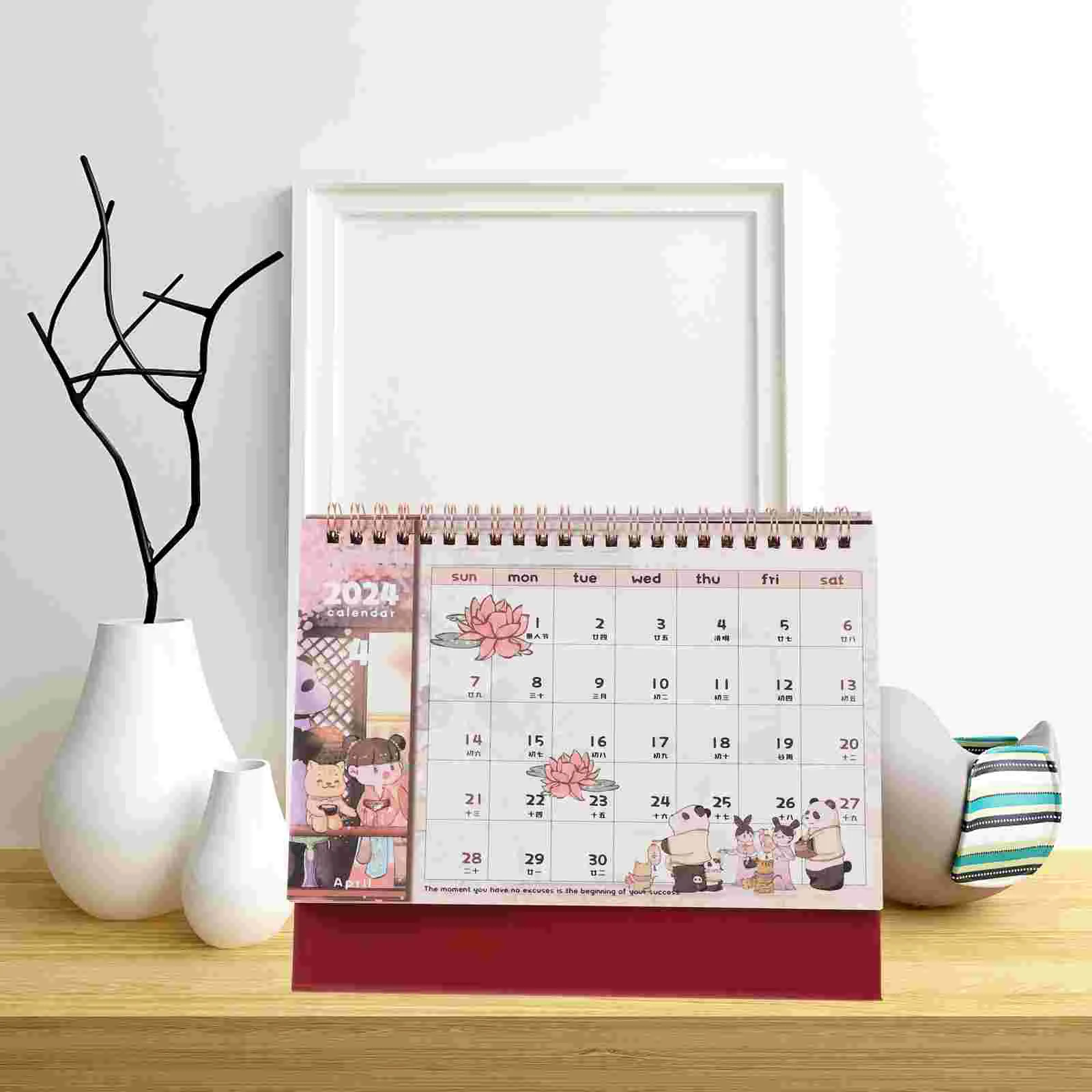 

Настольный календарь 2024, небольшой план расписания, бумажный планировщик, календари, офисные Мультяшные