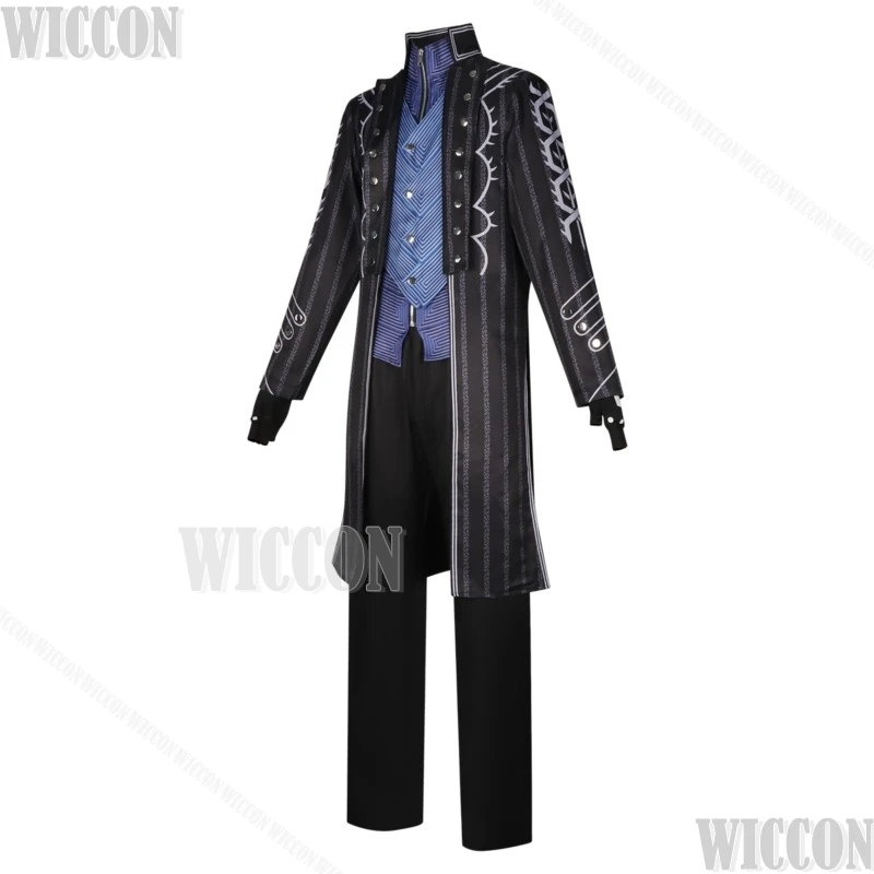 Фото DMC5 Devil Hunter May Cry Vergil Косплей Костюм Нело Анжело Тренч Хэллоуин Игра Аниме Униформа Хэллоуин Карнавал Comic Con №5