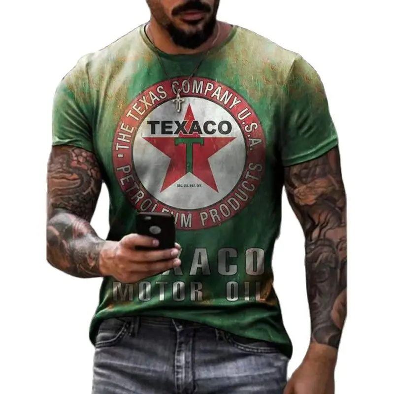 

Fashion Vintage 3D Men's T-Shirt Oversized Short Sleeve Summer T-Shirts Harajuku Ethnic Letters Print T Shirts Men Camiseta 6XL