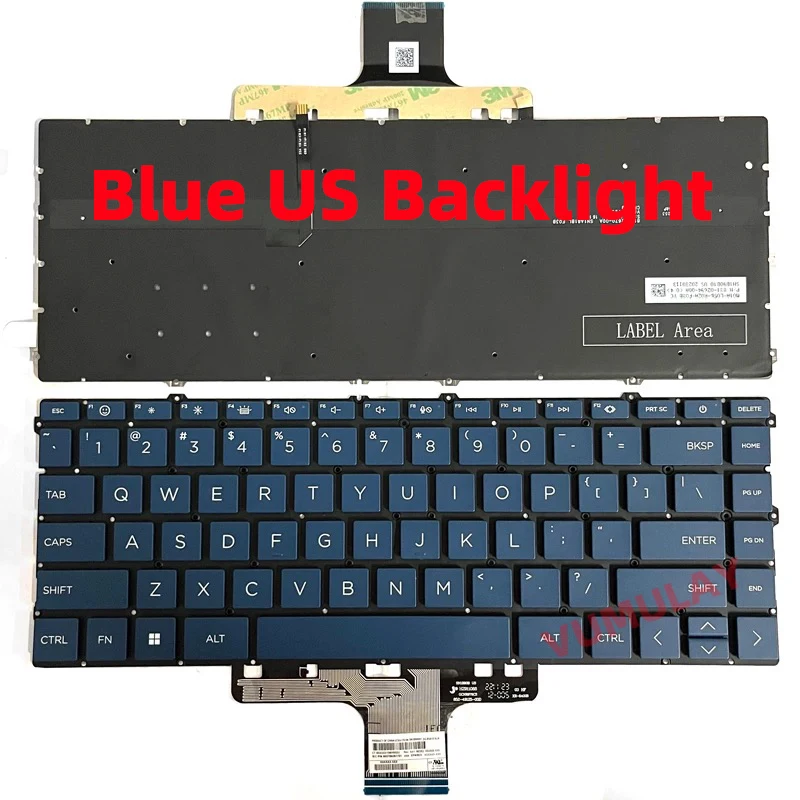 Клавиатура с подсветкой США для HP Pavilion 14-EK 14T-EK 14-EK0023DX 14-EK1501SA 14-EP 14-EP0524SA 14-EM 14T-EP 14T-EM