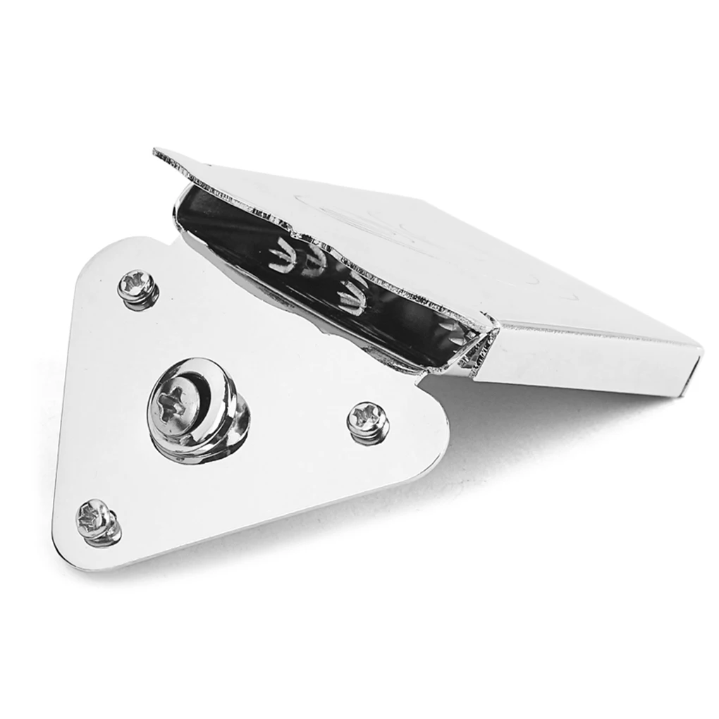 

Mandolin Tailpiece 8 String Steel Decoration Guitar Replacement Part with Coverplate Removable Attachment Spare