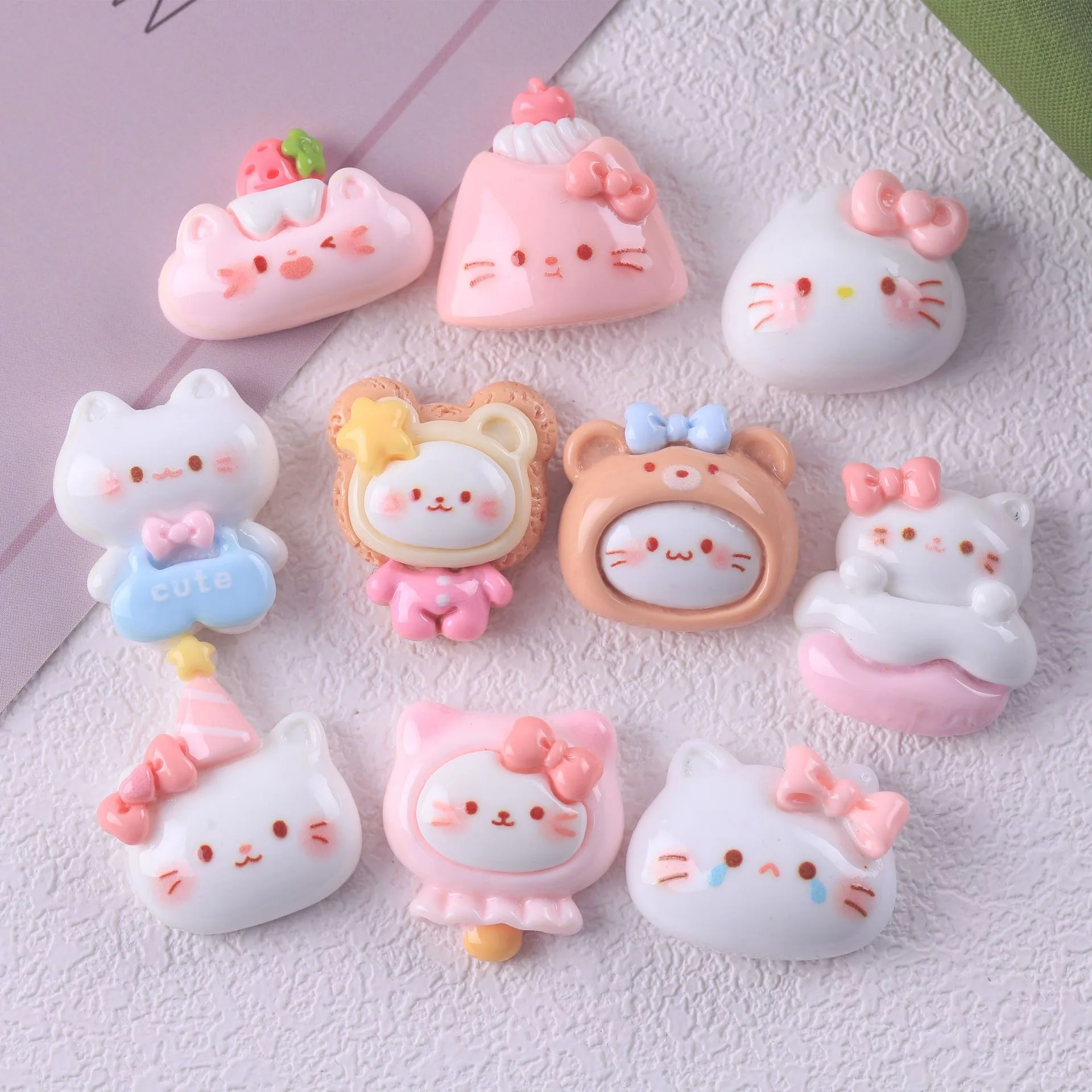 

Набор резиновых фигурок кошек для декорирования TSXJY