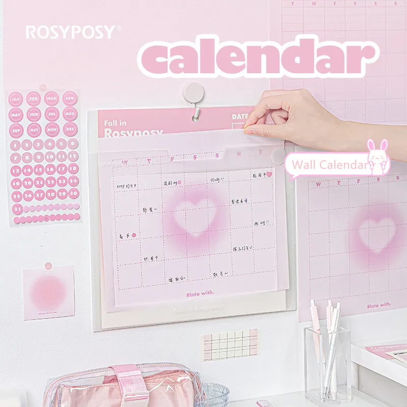 2023 Wall Calendars Korean Fashion Creative Calendars for DIY Handmade Scrapbook Decroative Wall Calendars for Student Supplier