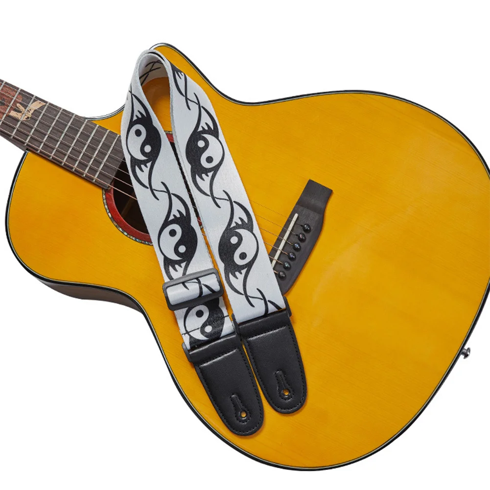 

Bass Strap Guitar Strap Terylene + PU Variety Style Widened 1 Pc 85-150cm