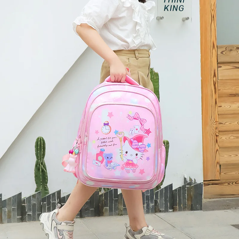 Новый детский рюкзак Hello Kitty для начальной школы 1-3 класс вместительный девочек
