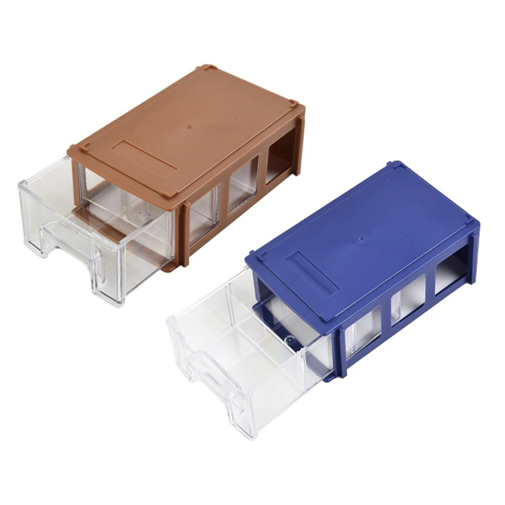 

2PCS Plastic Organizing Boxes Stackable Plastic Hardware Parts Storage Boxes Component Screws Tool Box Tool Organizer