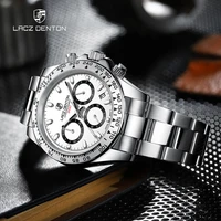 lacz denton 2022 new top luxury brand men automatic chronograph japan vk63 luminous pointer mens quartz wrist watch reloj hombre