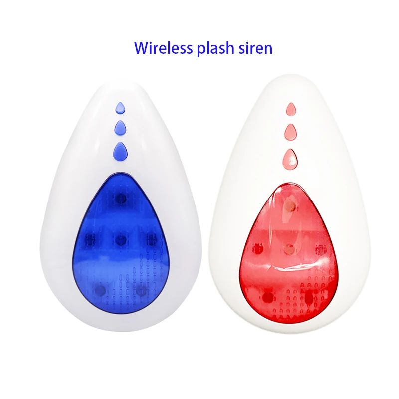 Wireless 433MHz/868MHz Flash Siren Battery Operated Two Way Communication Strobe Horn with 100dB Loud & Flashing for Smart Life