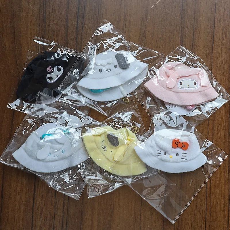 Labubu декоративная шляпа брелок Kawaii Kuromi Cinnamoroll кулон Коллекционный орнамент