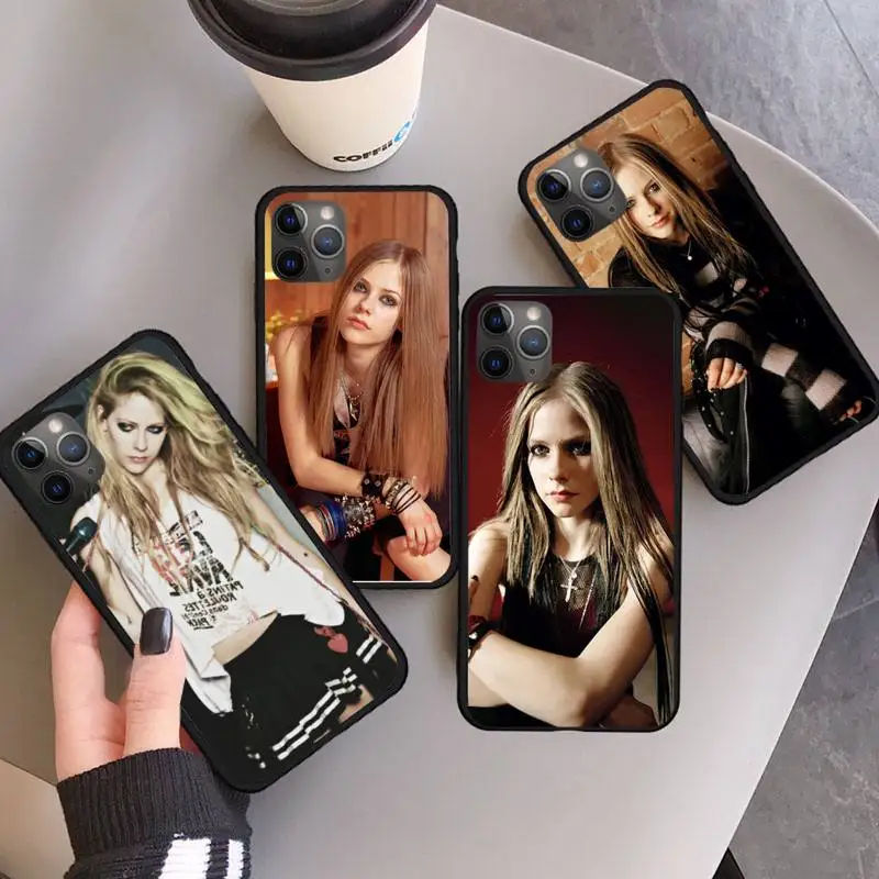 

Avril Lavigne singer Phone Case For iphone 12 11 13 7 8 6 s plus x xs xr pro max mini