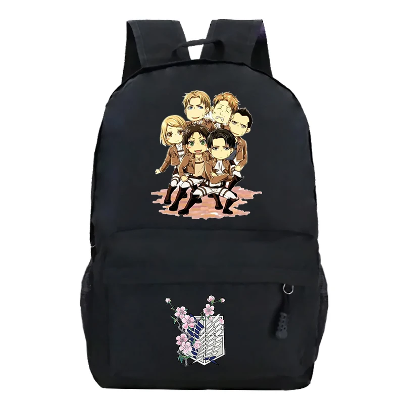 

Сумки для женщин и мужчин из аниме «атака на Титанов», Модные Портативные школьные ранцы для мальчиков и девочек, Мультяшные комиксы «атака на Титанов», повседневные Рюкзаки