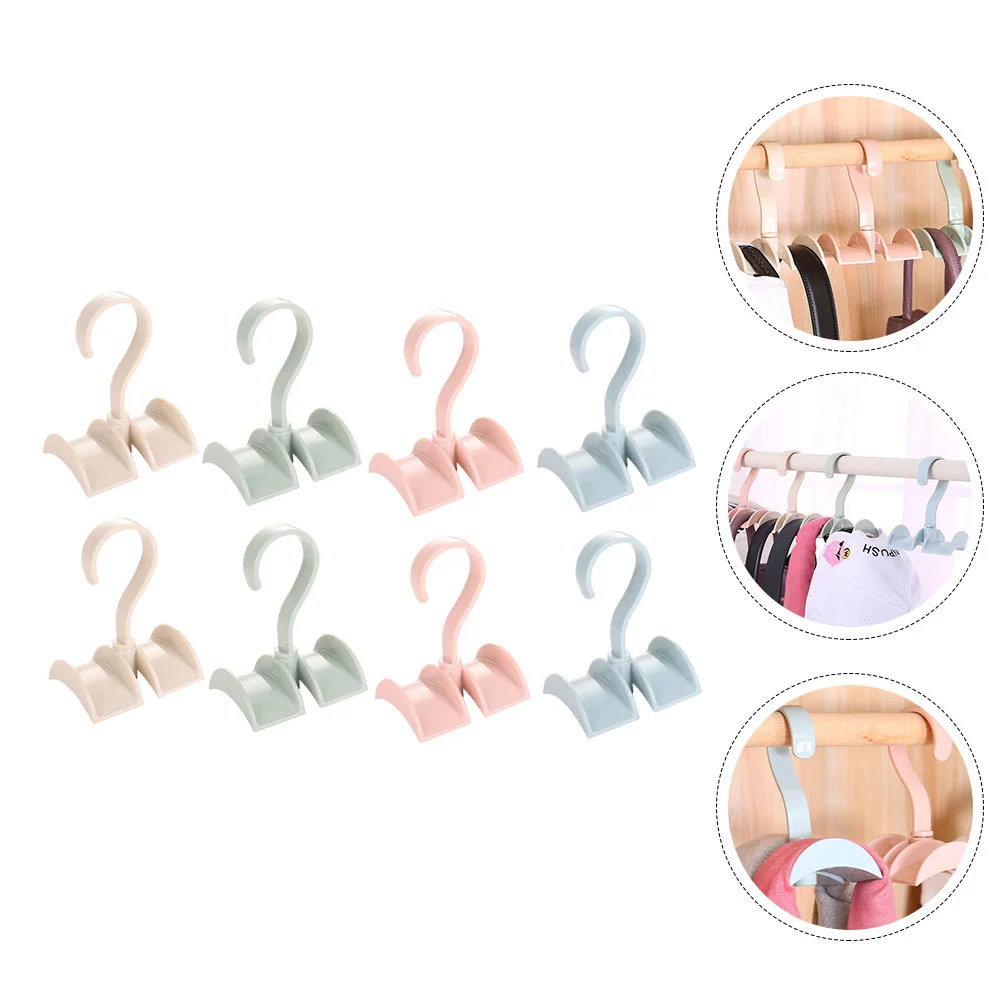 

8Pcs Wardrobe Storage Rack Hanging Rack Hook Rack for Mall Home Handbag Wardrobe