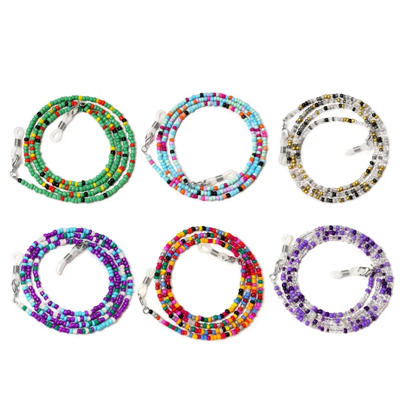 Unisex Adjustable Length Mask Chain Bohemian Colored Strap Fashion Glasses Lanyard Anti-lost Reading Rope