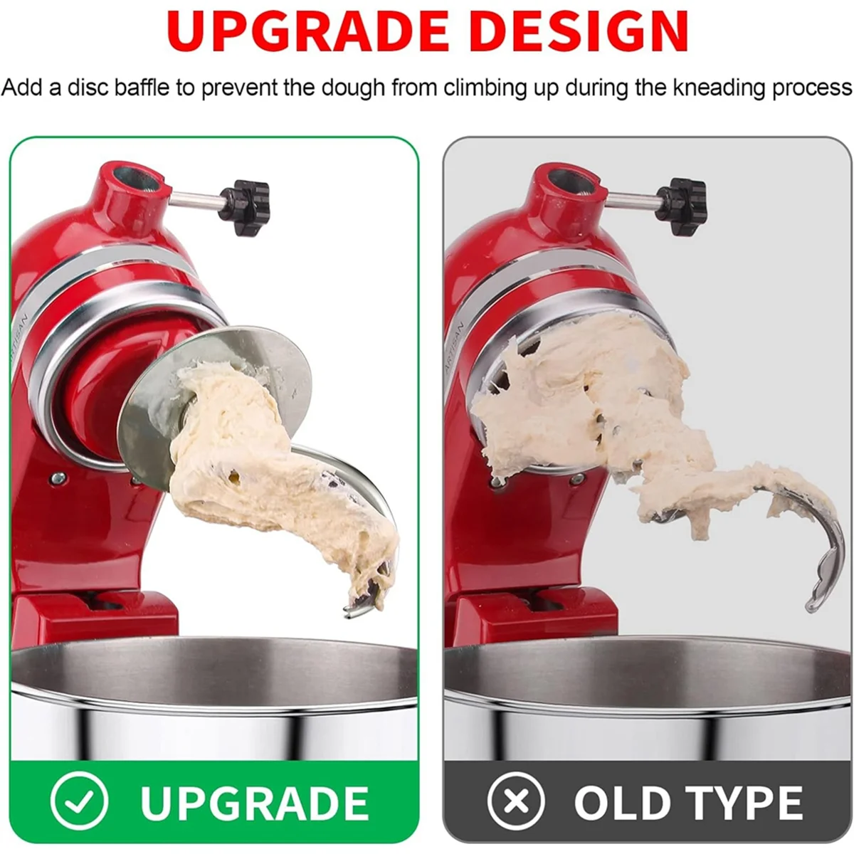 Спиральный крючок для теста из нержавеющей стали миксера KitchenAid подходит 4 5-5 кв.