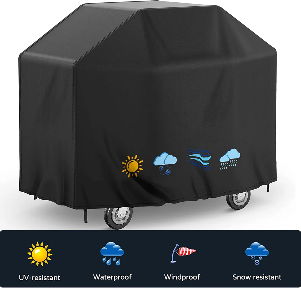

Upgraded Fade And Gas Material Outdoor Duty Broil Resistant Barbecue Heavy For Weather More Grill Waterproof Cover Char