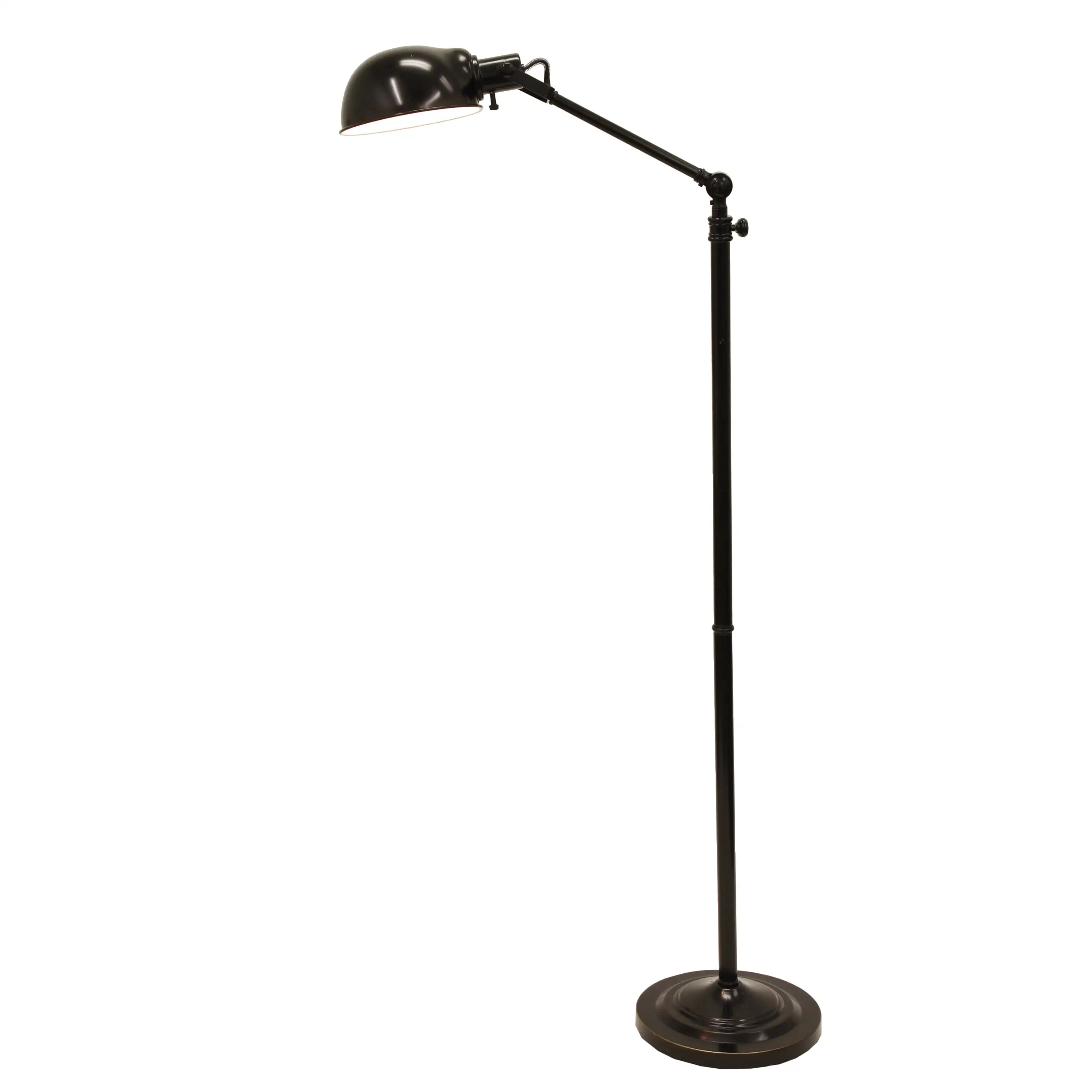 

Dane Adjustable Pharmacy Floor Lamp, Made of Steel, 71"
