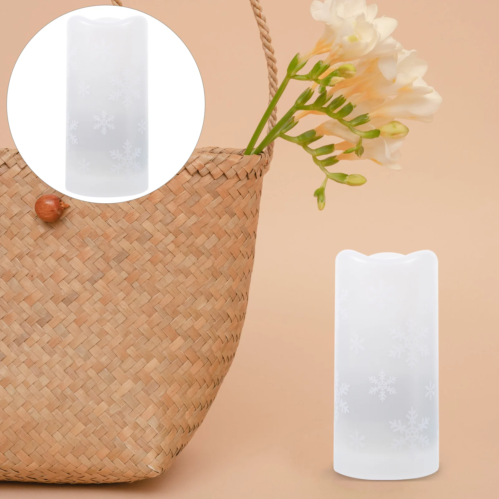 Ночник Конические свечи Рождество для бара Светодиодный снег Недымовая проекция