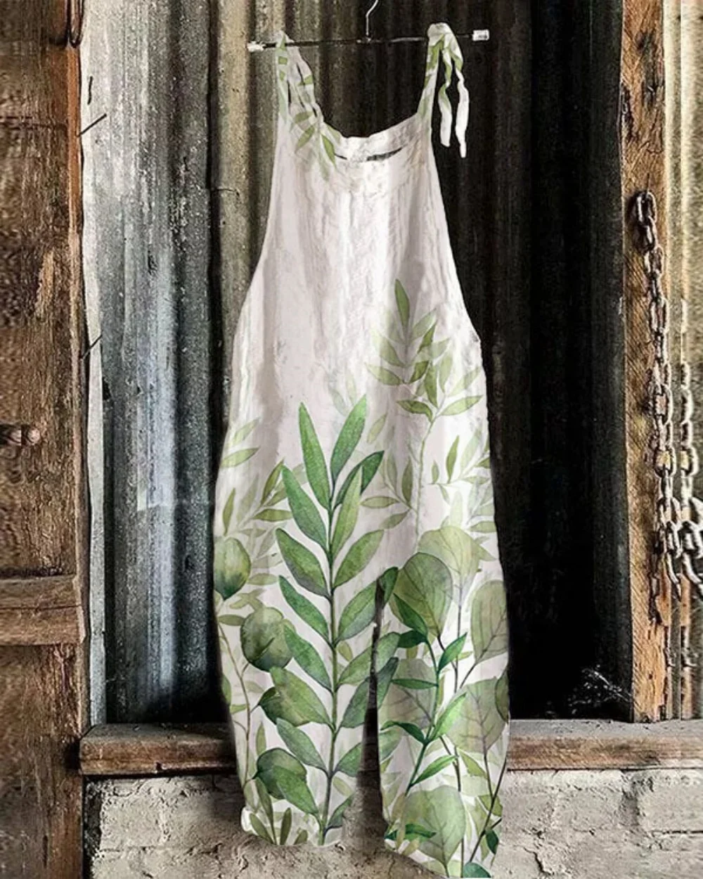 Летние и осенние новые женские брюки на лямках свободные дышащие Mingzu Fengfu девять