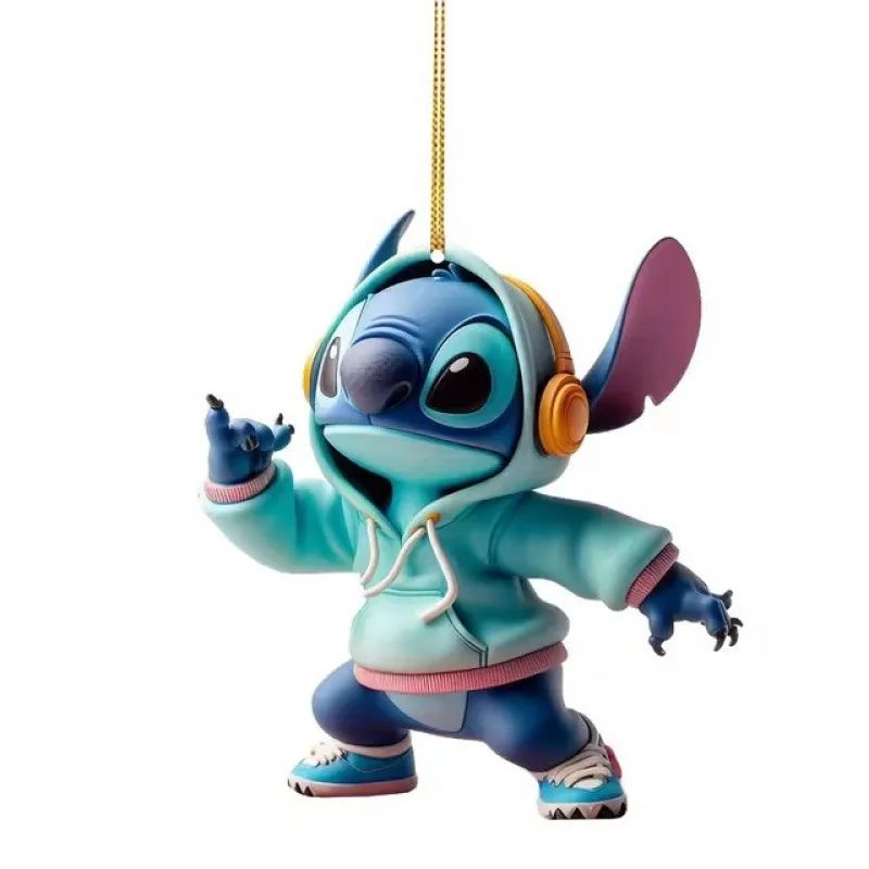 Новинка 2024 Рождественская серия Disney Stitch кулон с мультфильмом кукла Lilo &amp
