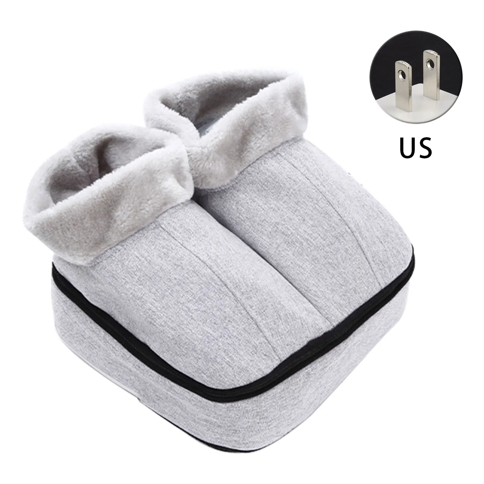 

2 In 1 Soft Foot Warmer Thermal Electric Heated Kneading Winter With Massage Relaxing Washable Cozy Feet Bedroom Gift Detachable
