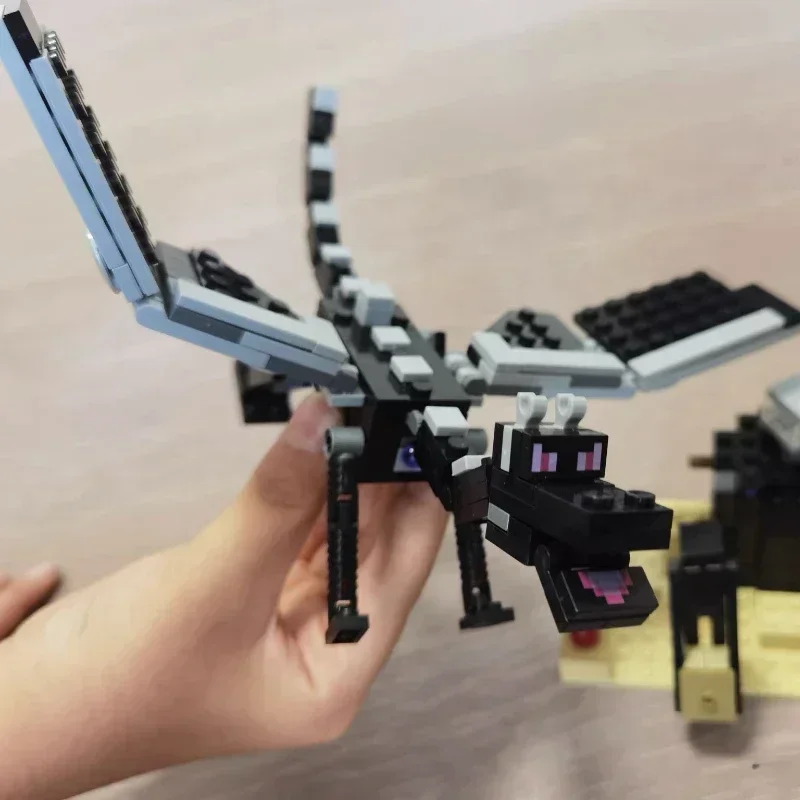 Игрушка-конструктор модели Ender Dragon для подарка на день рождения
