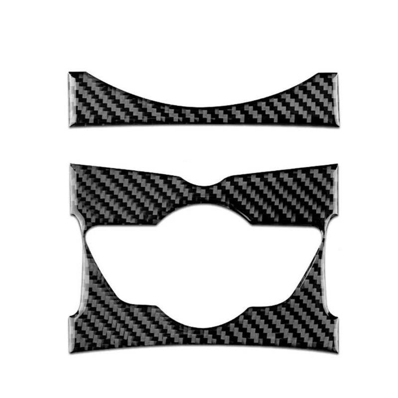 

Carbon Fiber Interior Trim Central Control Knob Panel Cover Sticker for Mini Cooper Clubman R55 R56 R57