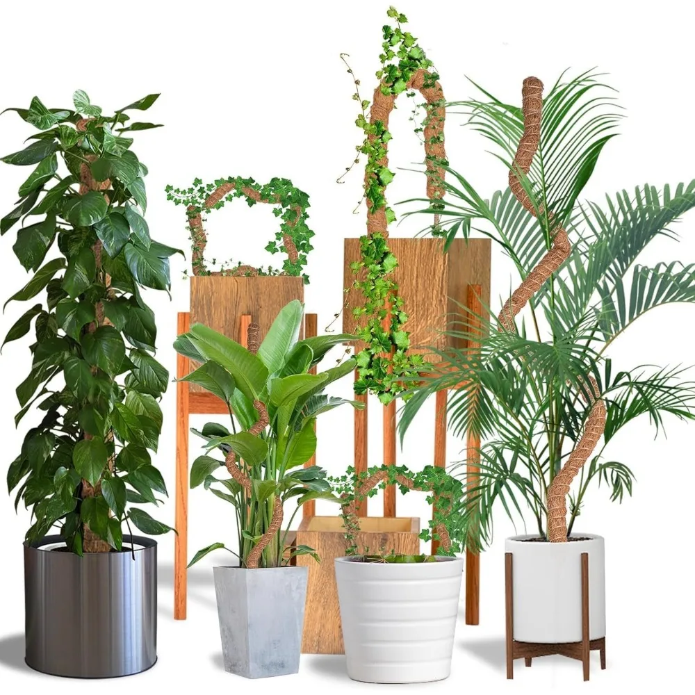 Штанга для мха гибкая опора растений комнатных вьющихся в горшках ручной работы