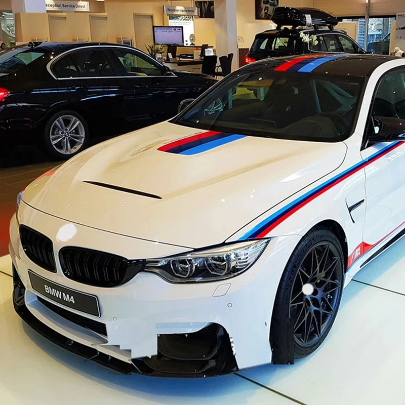 1 комплект M Power Performance наклейки на дверь автомобиля для BMW F30 F10 E60 E90 E46 E28 E30 E34 E36 M3 M5 M2