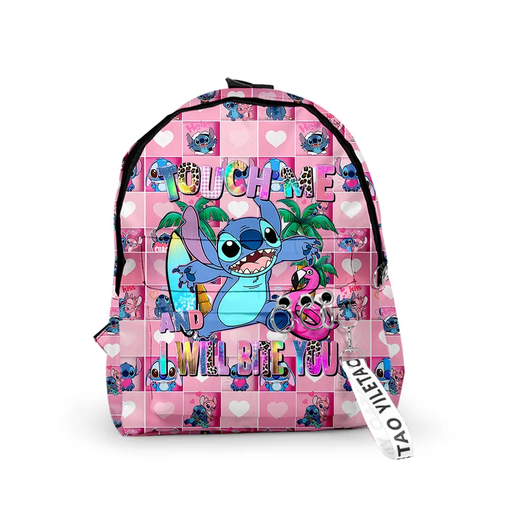 

Disney New Products Kawaii Stitch Cartoon Backpack Primary and Secondary School Boys Girls 3D Printed School Bags Student Gifts