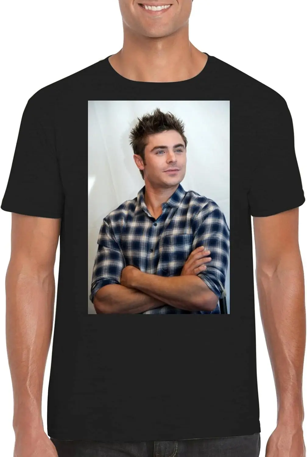 FC Carino Zac Efron — мужская футболка с круглым вырезом FCA # ФАГ 735823