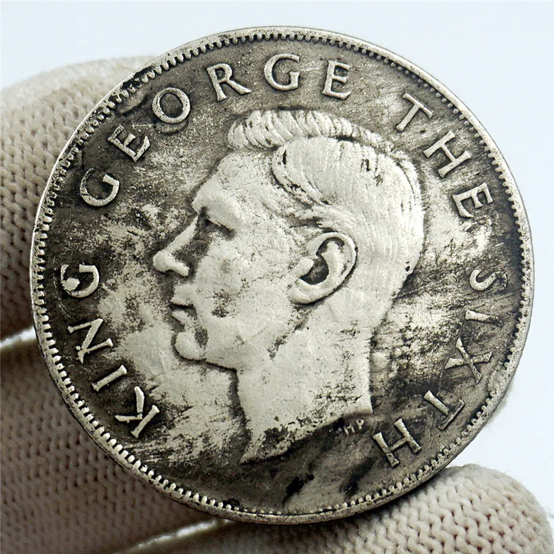 

Australian Silver Dollar Copy Medal Commemorative specie Collection 1949 George VI New Zealand Crown Coin