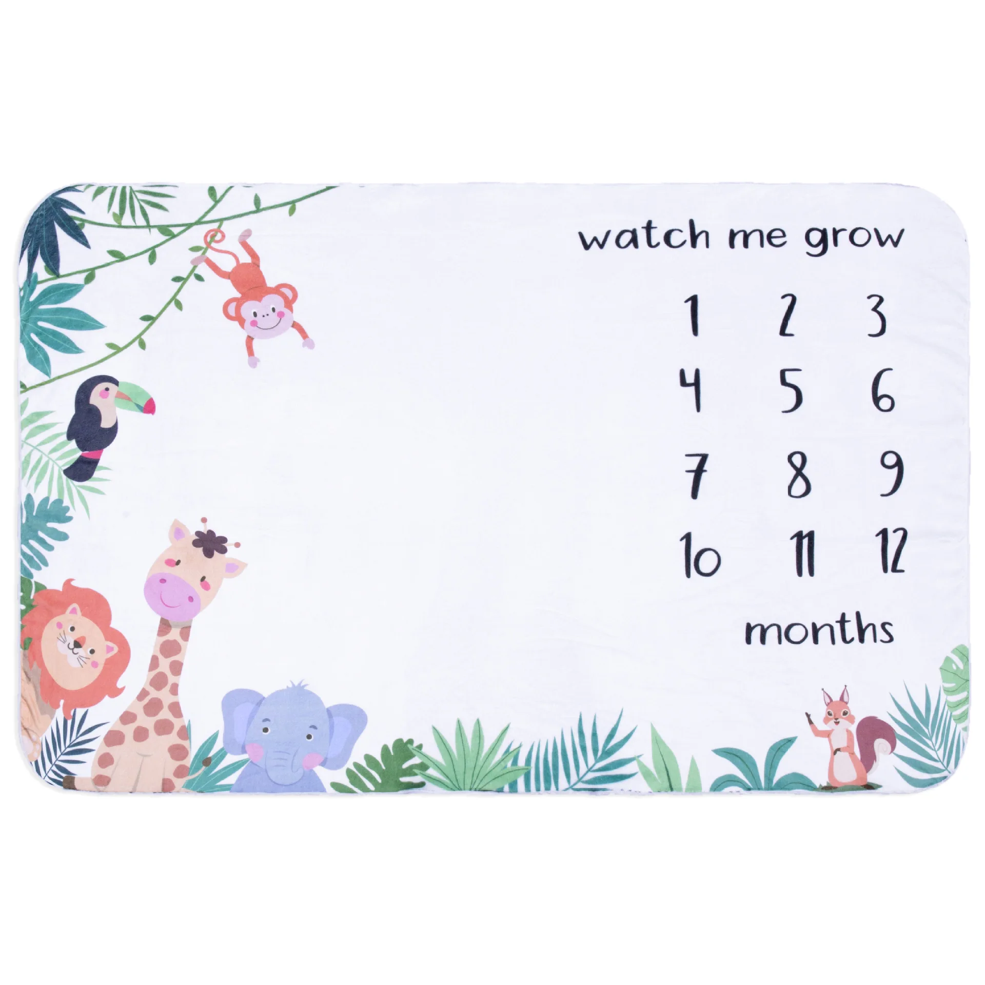 Flannel Baby Milestone Blanket Newborn Souvenirs Photography Props Moon Stars Children's Nap Leisure Blanket 100*75CM