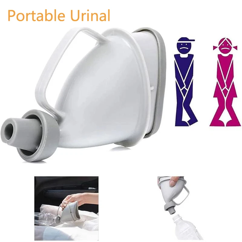 

2pcs Outdoor Portable Urinal Car Travel Urinals Emergency Man Woman Unisex Standing Pee Funnel Reusable Urination Potty Device