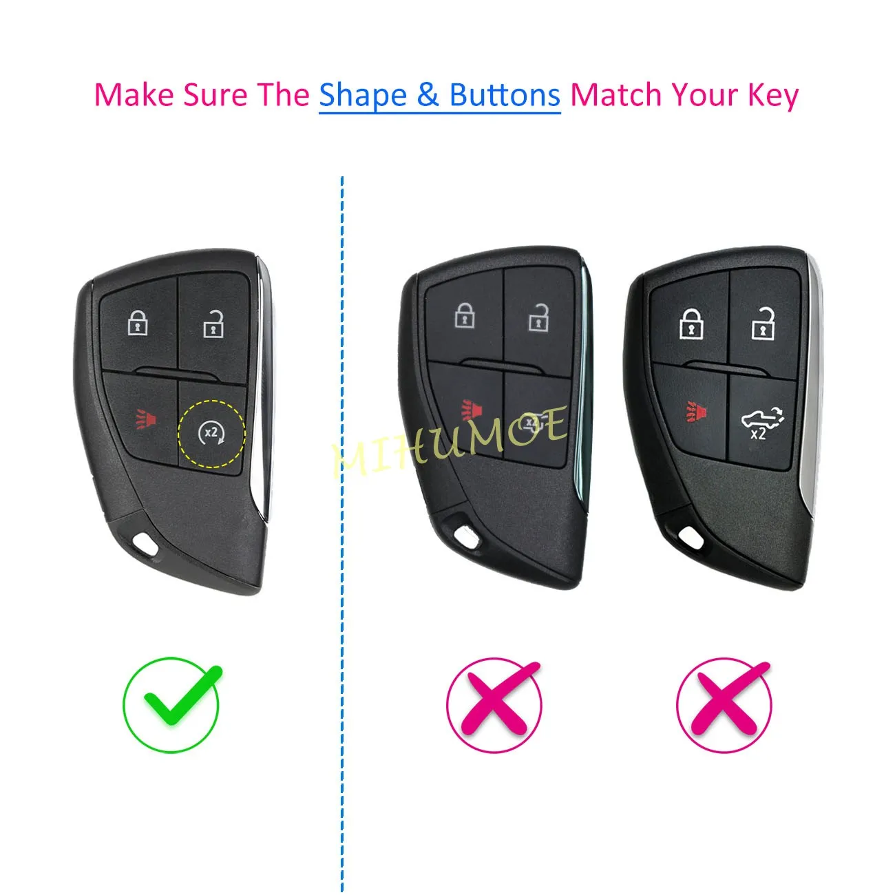 Для Chevrolet Colorado Tahoe Silverado GMC Canyon Sierra 1500 2500HD 3500HD силиконовый 4-кнопочный автомобильный